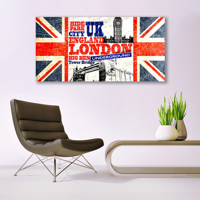 Leinwand-Bilder London Flagge Kunst