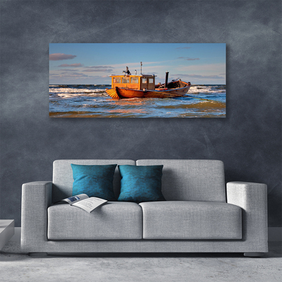 Leinwand-Bilder Boot Meer Landschaft