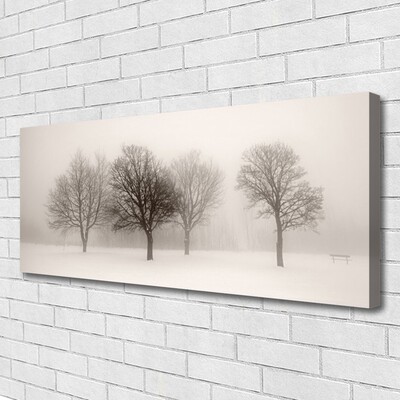 Leinwand-Bilder Schnee Bäume Landschaft
