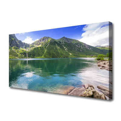 Leinwand-Bilder Gebirge See Landschaft