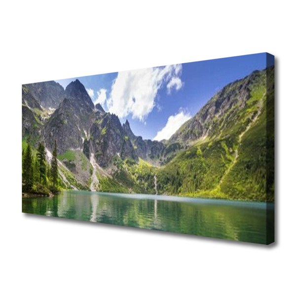 Leinwand-Bilder Gebirge See Landschaft