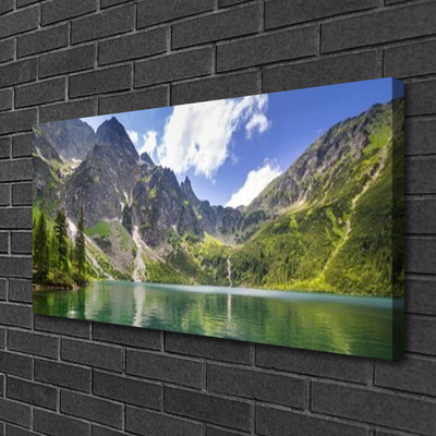 Leinwand-Bilder Gebirge See Landschaft