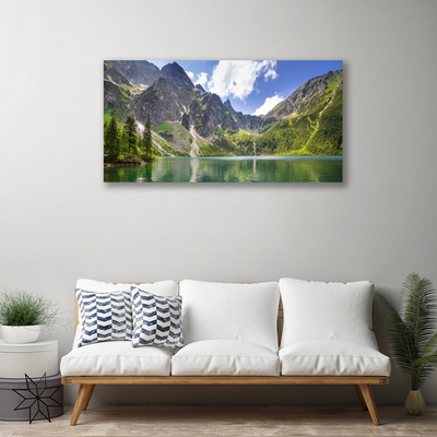 Leinwand-Bilder Gebirge See Landschaft