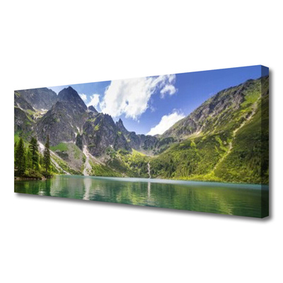 Leinwand-Bilder Gebirge See Landschaft