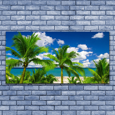 Leinwand-Bilder Meer Palmen Landschaft