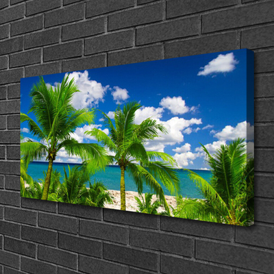 Leinwand-Bilder Meer Palmen Landschaft