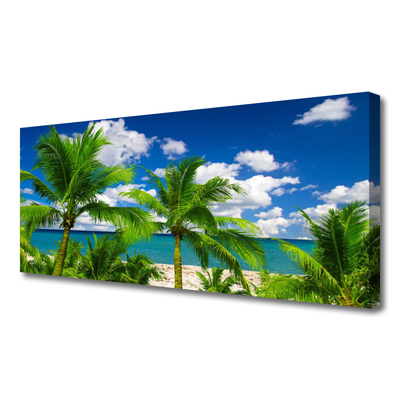 Leinwand-Bilder Meer Palmen Landschaft