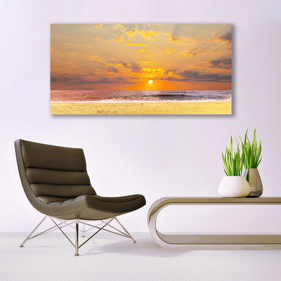 Leinwand-Bilder Meer Strand Sonne Landschaft