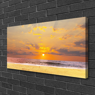 Leinwand-Bilder Meer Strand Sonne Landschaft