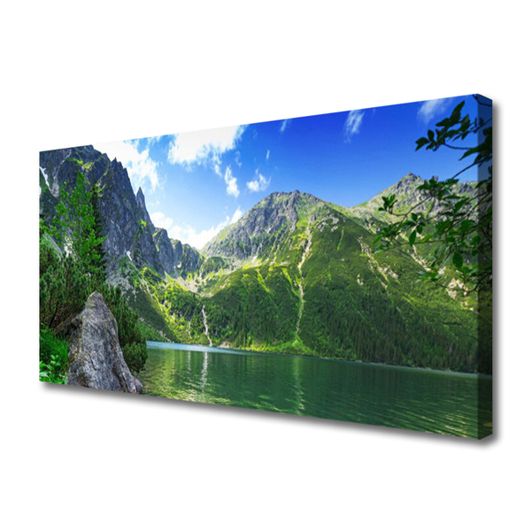 Leinwand-Bilder Gebirge See Natur