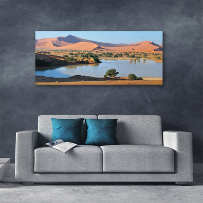 Leinwand-Bilder Bucht Wüste Landschaft