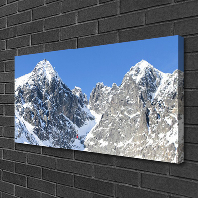 Leinwand-Bilder Gebirge Schnee Landschaft