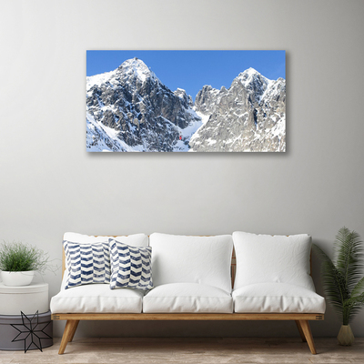 Leinwand-Bilder Gebirge Schnee Landschaft