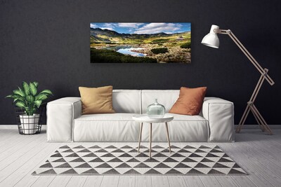 Leinwand-Bilder Gebirge See Landschaft