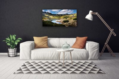 Leinwand-Bilder Gebirge See Landschaft