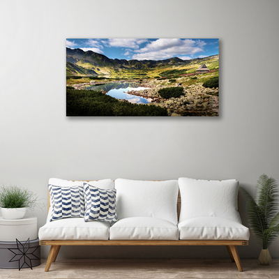 Leinwand-Bilder Gebirge See Landschaft