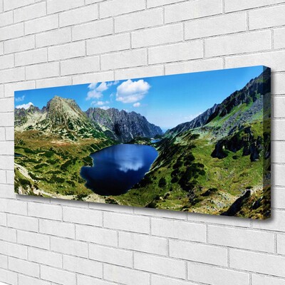 Leinwand-Bilder Gebirge See Landschaft