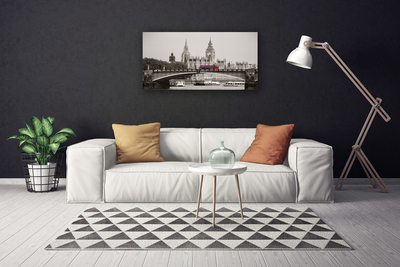 Leinwand-Bilder Brücker Bus Stadt Architektur