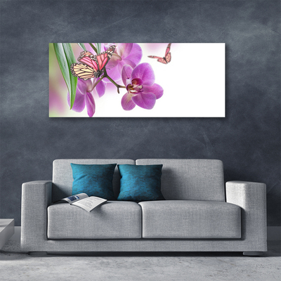 Leinwand-Bilder Schmetterlinge Blumen Natur