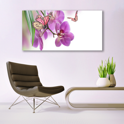 Leinwand-Bilder Schmetterlinge Blumen Natur