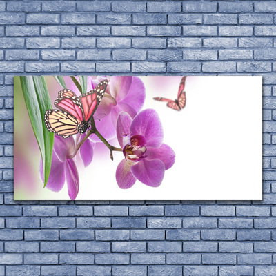 Leinwand-Bilder Schmetterlinge Blumen Natur