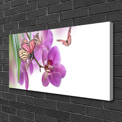 Leinwand-Bilder Schmetterlinge Blumen Natur