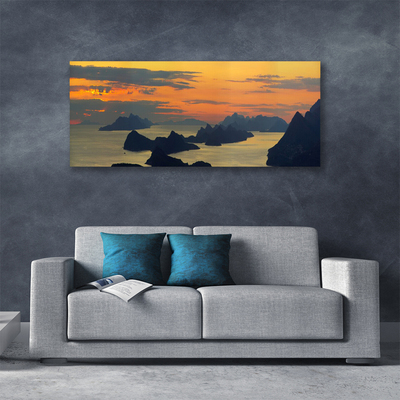 Leinwand-Bilder Meer Felsen Landschaft