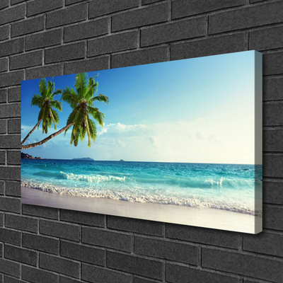 Leinwand-Bilder Palmen Strand Meer Landschaft