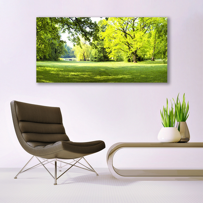 Leinwand-Bilder Gras Bäume Natur