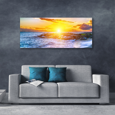 Leinwand-Bilder Sonne Meer Landschaft