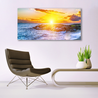 Leinwand-Bilder Sonne Meer Landschaft