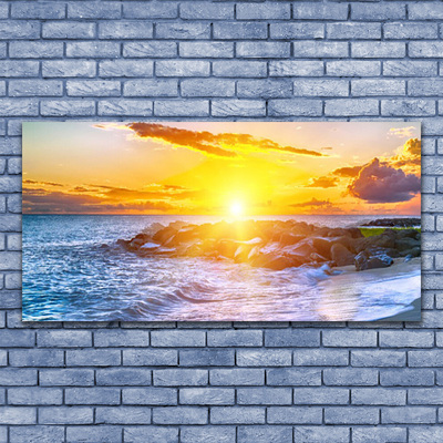 Leinwand-Bilder Sonne Meer Landschaft