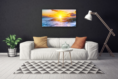 Leinwand-Bilder Sonne Meer Landschaft