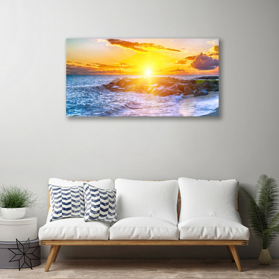 Leinwand-Bilder Sonne Meer Landschaft