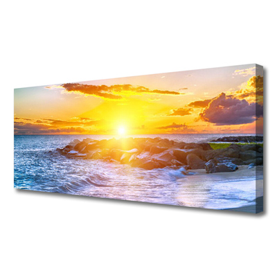 Leinwand-Bilder Sonne Meer Landschaft