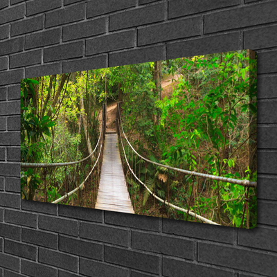 Leinwand-Bilder Brücke Wald Natur