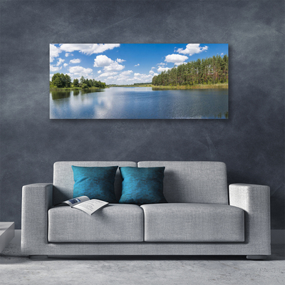 Leinwand-Bilder Wald See Landschaft