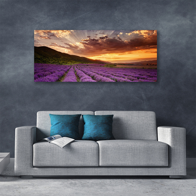 Leinwand-Bilder Gebirge Wiese Blumen Landschaft