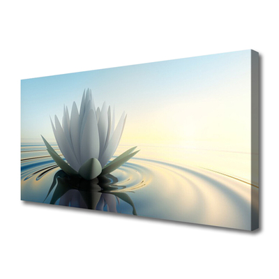 Leinwand-Bilder Blume Wasser Kunst