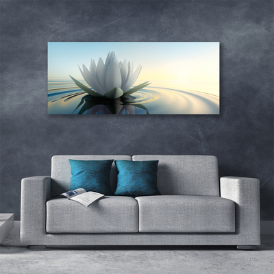 Leinwand-Bilder Blume Wasser Kunst