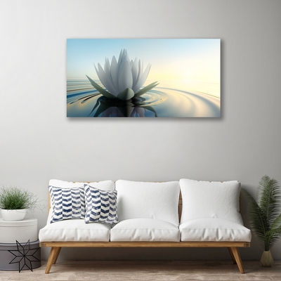 Leinwand-Bilder Blume Wasser Kunst