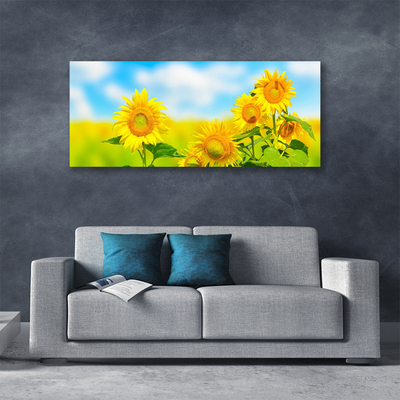 Leinwand-Bilder Sonnenblumen Pflanzen