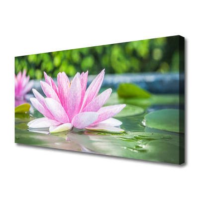 Leinwand-Bilder Blume Wasser Kunst