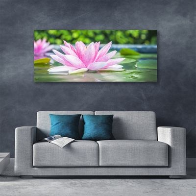 Leinwand-Bilder Blume Wasser Kunst