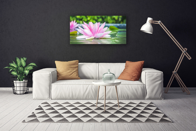 Leinwand-Bilder Blume Wasser Kunst