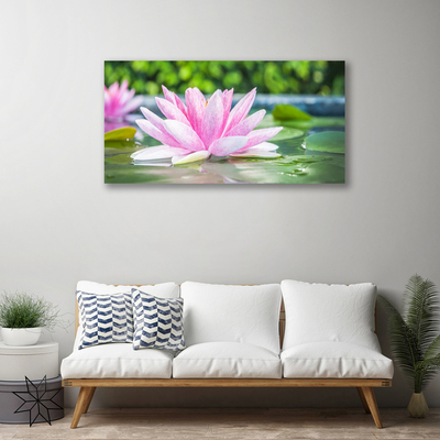 Leinwand-Bilder Blume Wasser Kunst