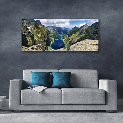 Leinwand-Bilder Gebirge See Landschaft