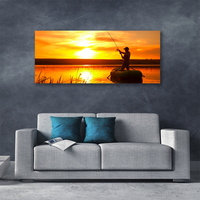 Leinwand-Bilder Sonne Meer Fischer Landschaft