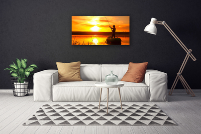 Leinwand-Bilder Sonne Meer Fischer Landschaft