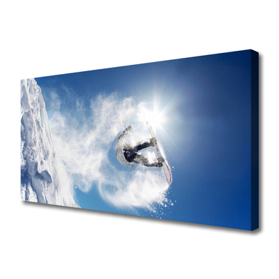 Leinwand-Bilder Wintersport Schnee Kunst